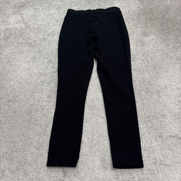 Zara High Rise Slim Fit Ankle Trouser Pants Womens Medium Black Classic 26x25.5 - Picture 2 of 13